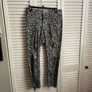 Easel Animal Print Jeans size Medium